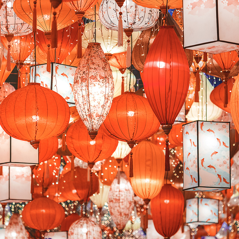 Japanese Lantern Paper - Ретро китайский фонарь традиционный японский вьетнамский
