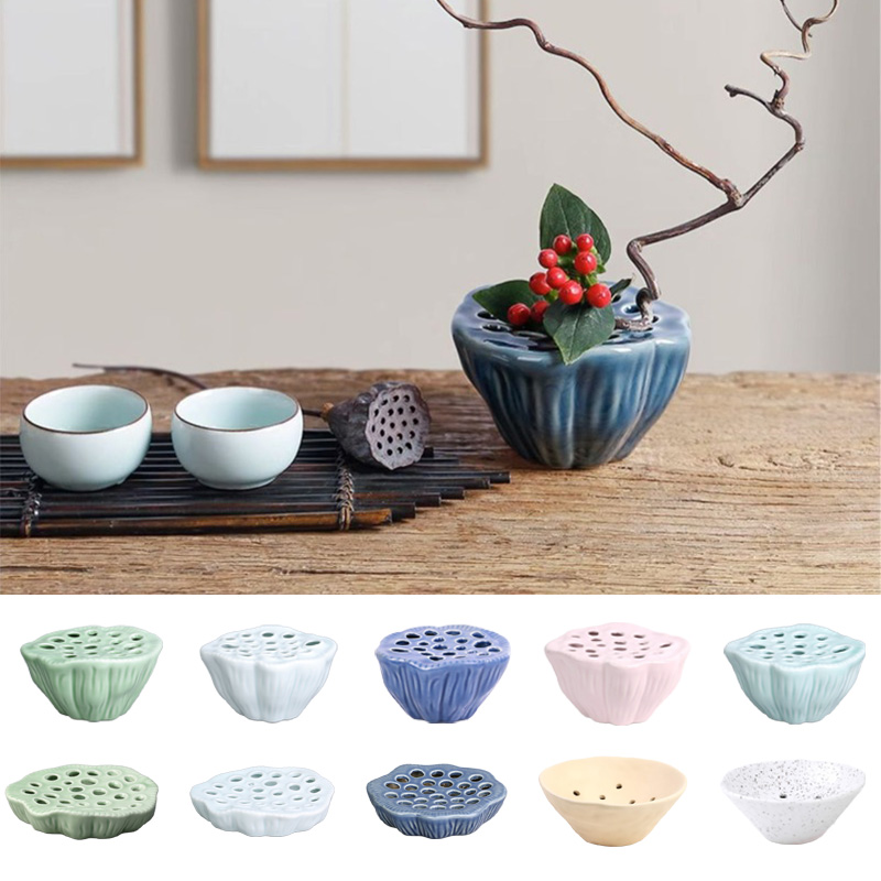 Ikebana Vase Kenzan - 1 шт. Керамический держатель для икебаны