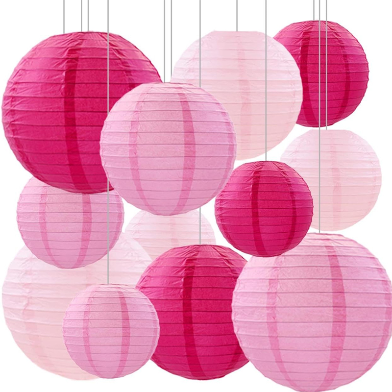 Japanese Lantern Paper - 12 шт., бумажный фонарь, украшение для