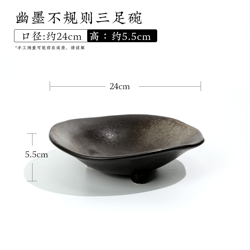 Ikebana Vase Kenzan - Ретро-керамическая ваза на трех ножках в