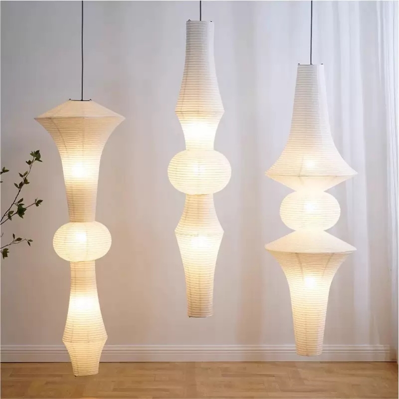 Japanese Lantern Paper - Японский художественный светодиодный подвесной светильник в