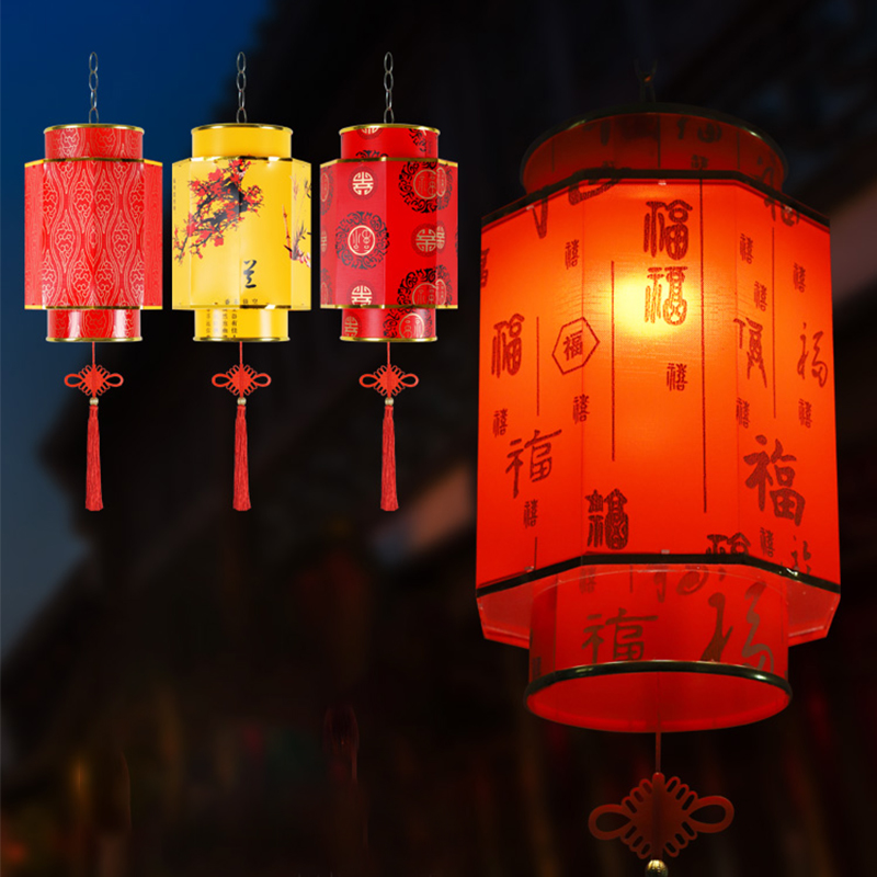 Japanese Lantern Paper - Китайская красная люстра-фонарик, ручной материал, наружная