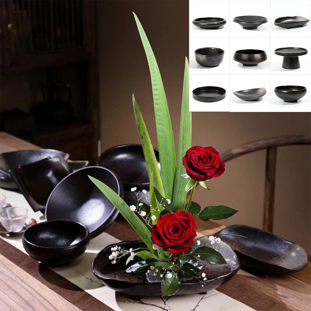 Ikebana Vase Kenzan - Японская керамическая ваза в форме лягушки,