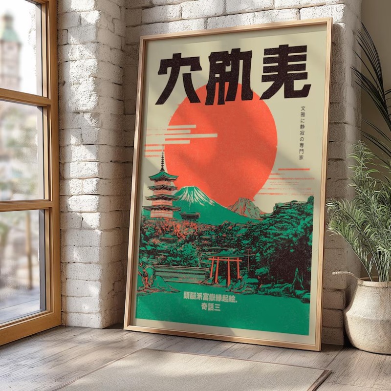 Ретро-постер с изображением яп – обзор и цена Japanese Tokyo Lifestyle